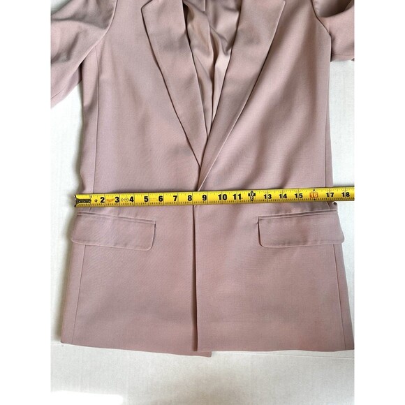 All Saints Pink Aleida Lightweight Tri Blazer Open Front Jacket Women’s Size 2 - Picture 11 of 13